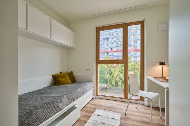 Zimmer / Bett / Aussicht